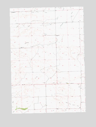 Wheat Basin SW, MT USGS Topographic Map