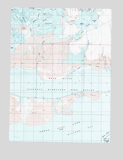 Whistler Canal, UT USGS Topographic Map