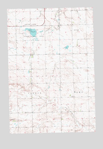White Lake, ND USGS Topographic Map
