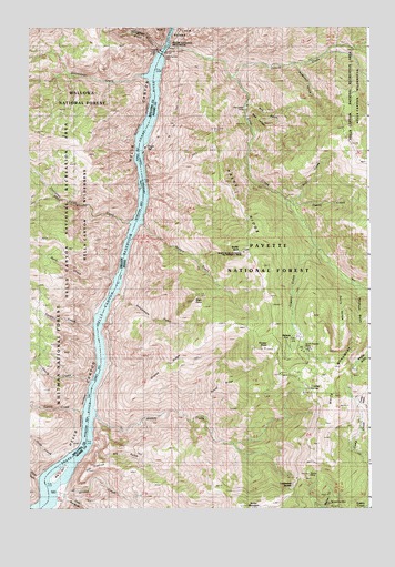 White Monument, ID USGS Topographic Map