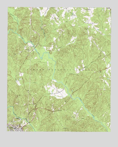 Whitmire North, SC USGS Topographic Map