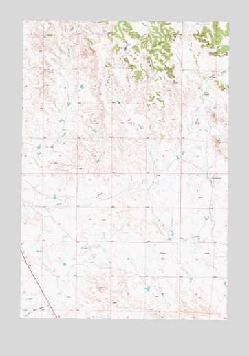 Whitney Creek, MT USGS Topographic Map