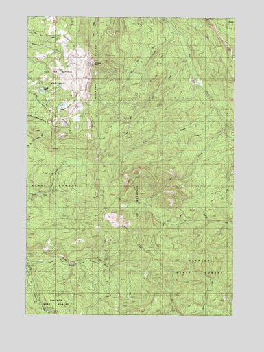 Wickiup Mountain, OR USGS Topographic Map