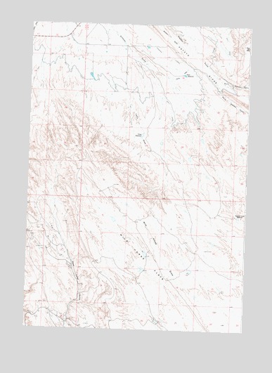 Wild Horse Flats, WY USGS Topographic Map