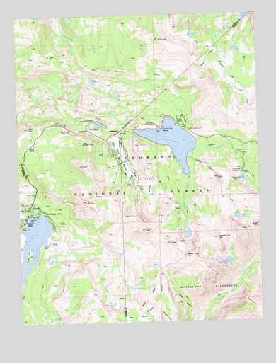Caples Lake, CA USGS Topographic Map
