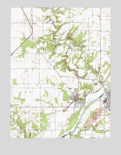 Williamsport, IN USGS Topographic Map