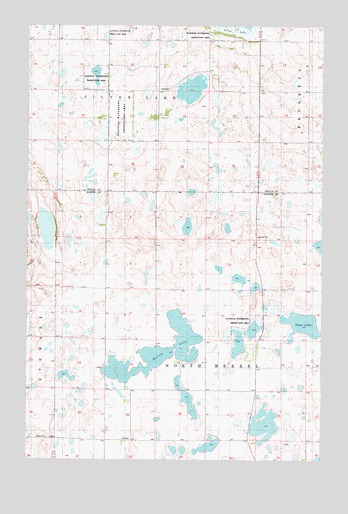 Willow Lake, ND USGS Topographic Map