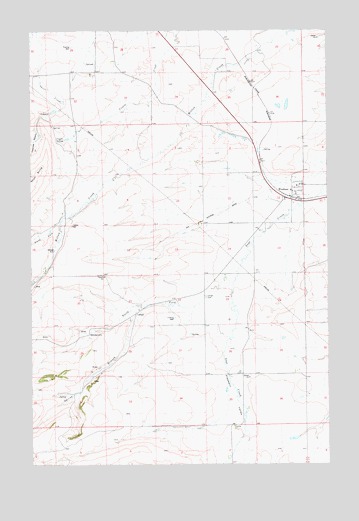 Windham, MT USGS Topographic Map
