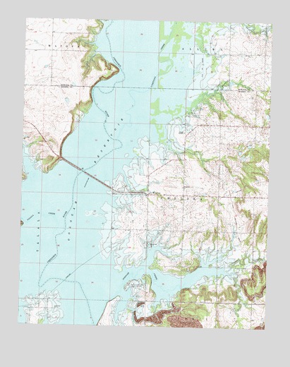 Winganon, OK USGS Topographic Map