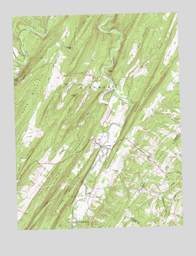Capon Bridge, WV USGS Topographic Map