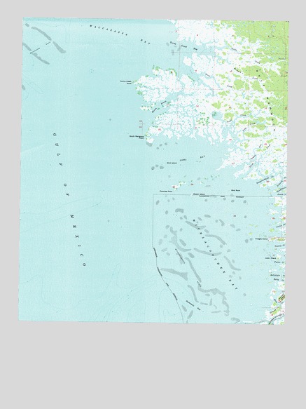 Withlacoochee Bay, FL USGS Topographic Map