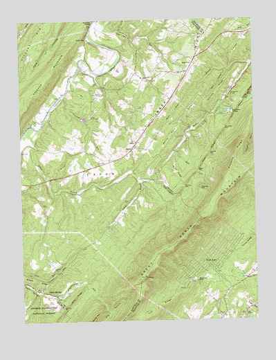 Capon Springs, WV USGS Topographic Map