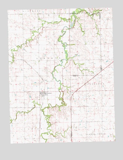 Woodbine, KS USGS Topographic Map