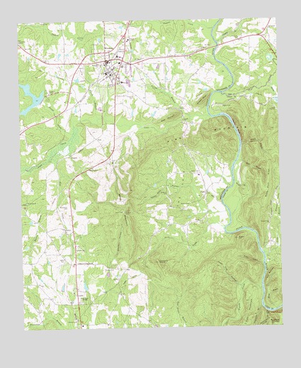 Woodbury, GA USGS Topographic Map