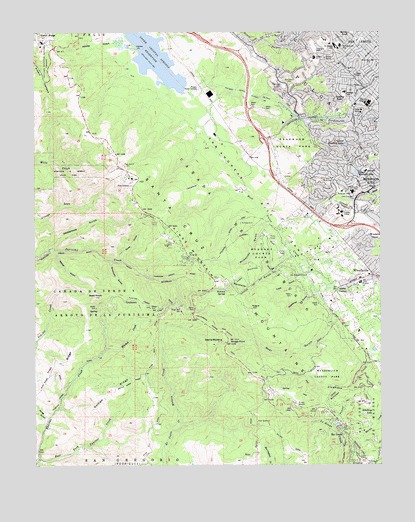 Woodside, CA USGS Topographic Map