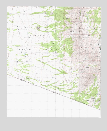 Caponera Peak, AZ USGS Topographic Map