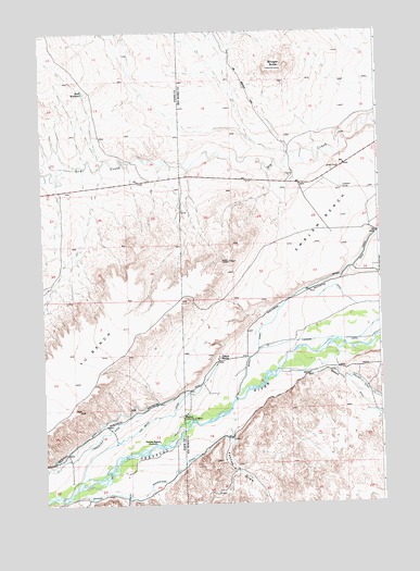 Y U Bench NE, WY USGS Topographic Map