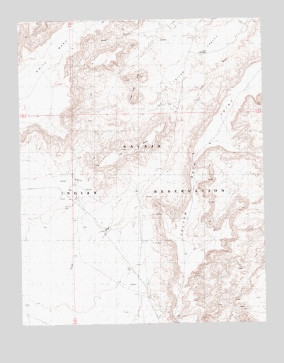 Yellow Rock Point West, UT USGS Topographic Map