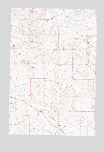 York Reservoir, MT USGS Topographic Map