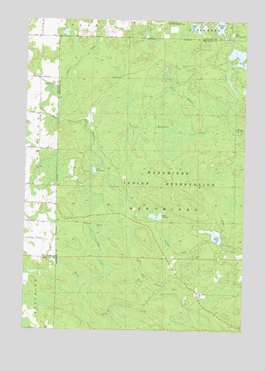 Zoar, WI USGS Topographic Map