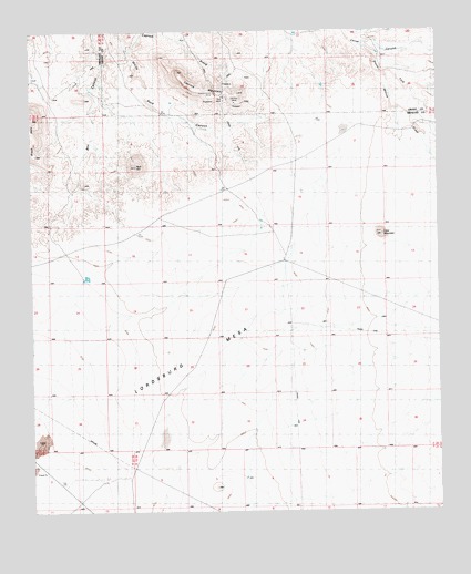 Caprock Mountain, NM USGS Topographic Map