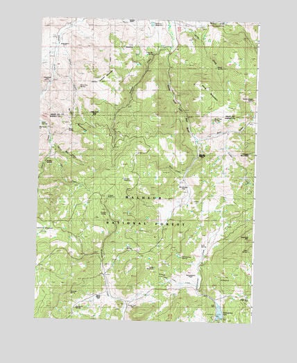 Alsup Mountain, OR USGS Topographic Map