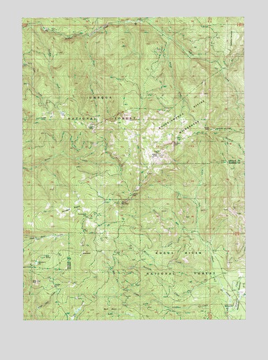 Abbott Butte, OR USGS Topographic Map