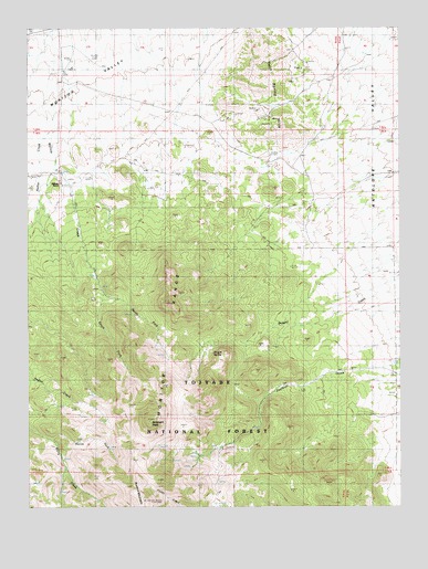 Antelope Peak, NV USGS Topographic Map