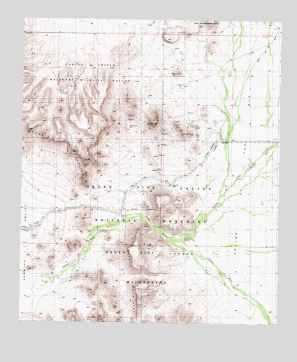 Bates Well, AZ USGS Topographic Map