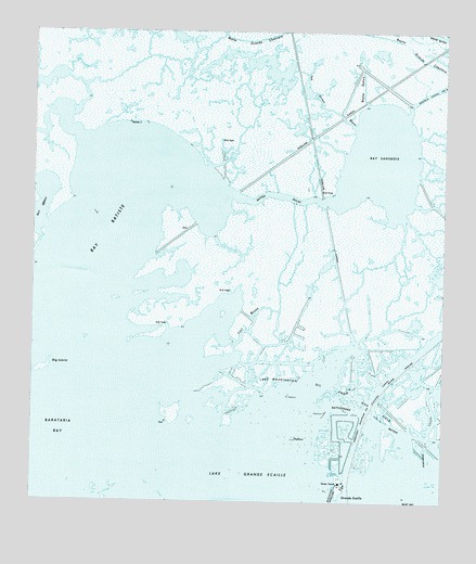 Bay Batiste, LA USGS Topographic Map