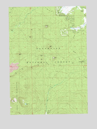 Black Crater, OR USGS Topographic Map