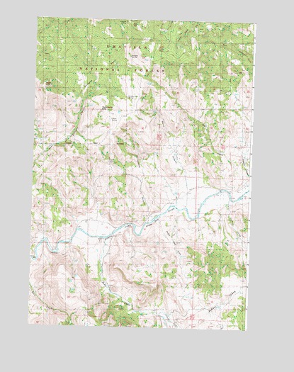 Bologna Basin, OR USGS Topographic Map