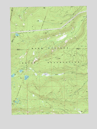 Boulder Lake, OR USGS Topographic Map