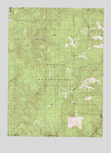 Brandy Peak, OR USGS Topographic Map
