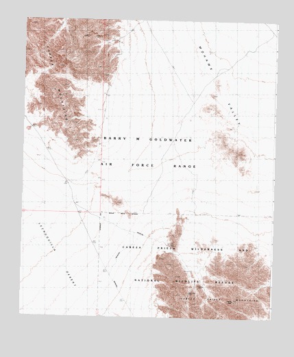 Buck Peak, AZ USGS Topographic Map