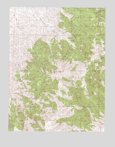 Byers Canyon, NV USGS Topographic Map
