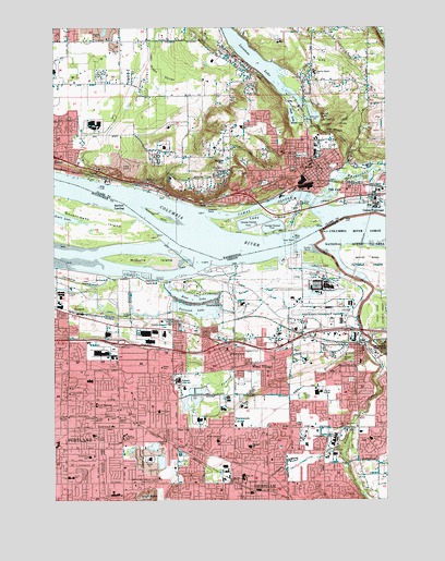 Camas, WA USGS Topographic Map
