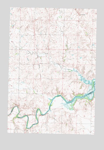 Cannon Ball NW, ND USGS Topographic Map