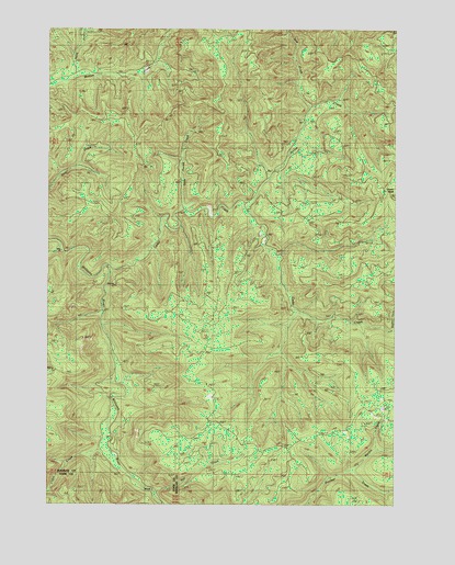 Cedar Creek, OR USGS Topographic Map