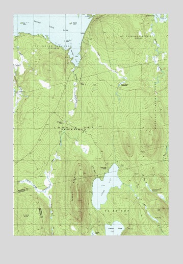Cedar Lake, ME USGS Topographic Map