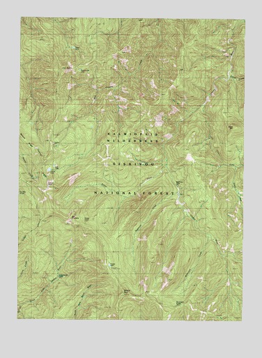 Chetco Peak, OR USGS Topographic Map