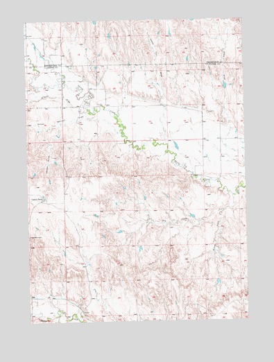 Caputa SW, SD USGS Topographic Map