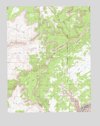 Clearwater Canyon, UT USGS Topographic Map