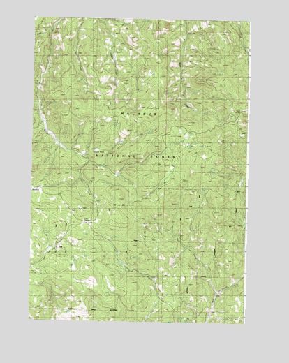 Cougar Rock, OR USGS Topographic Map