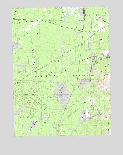 Crank Mountain, CA USGS Topographic Map
