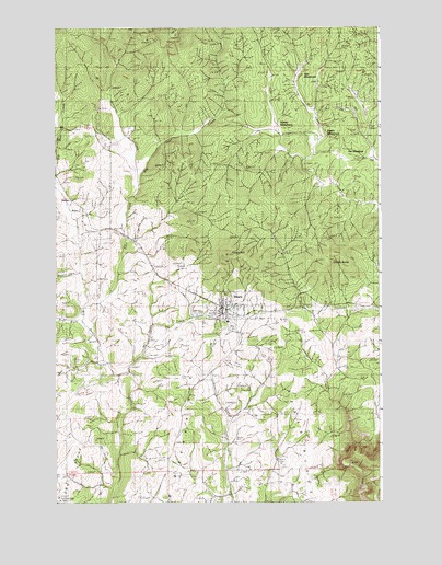 Deary, ID USGS Topographic Map