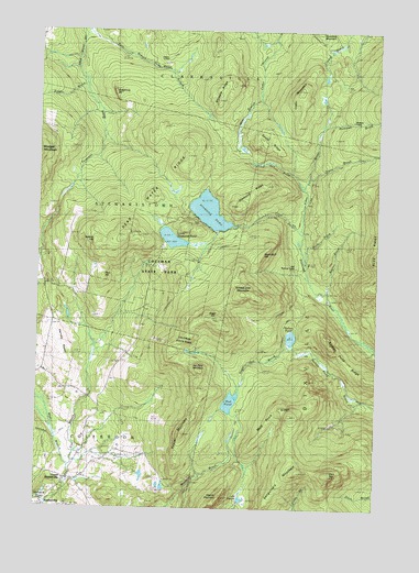 Diamond Pond, NH USGS Topographic Map