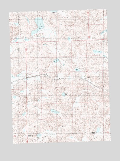 Ellsworth, NE USGS Topographic Map
