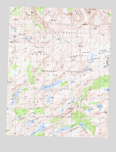 Emigrant Lake, CA USGS Topographic Map