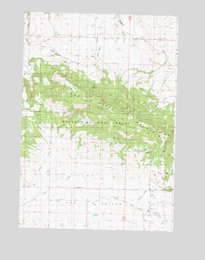 Fox, OR USGS Topographic Map